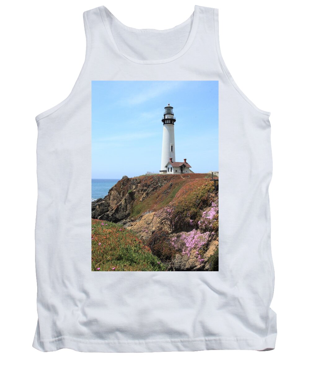 California Tank Top featuring the photograph Pigeon Point Lighthouse 2 by Lou Ford