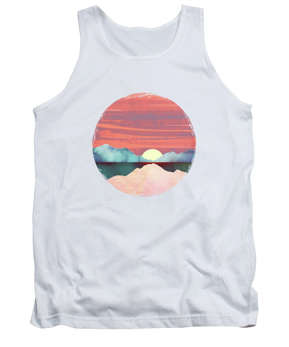 Pink Tank Top featuring the digital art Pink Oasis by Spacefrog Designs