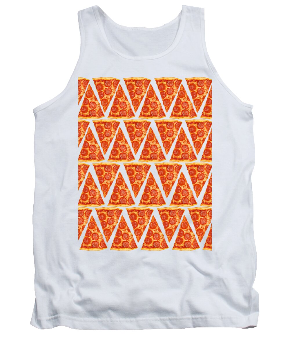 Pizza Tank Top featuring the photograph Pizza Slices by Diane Diederich