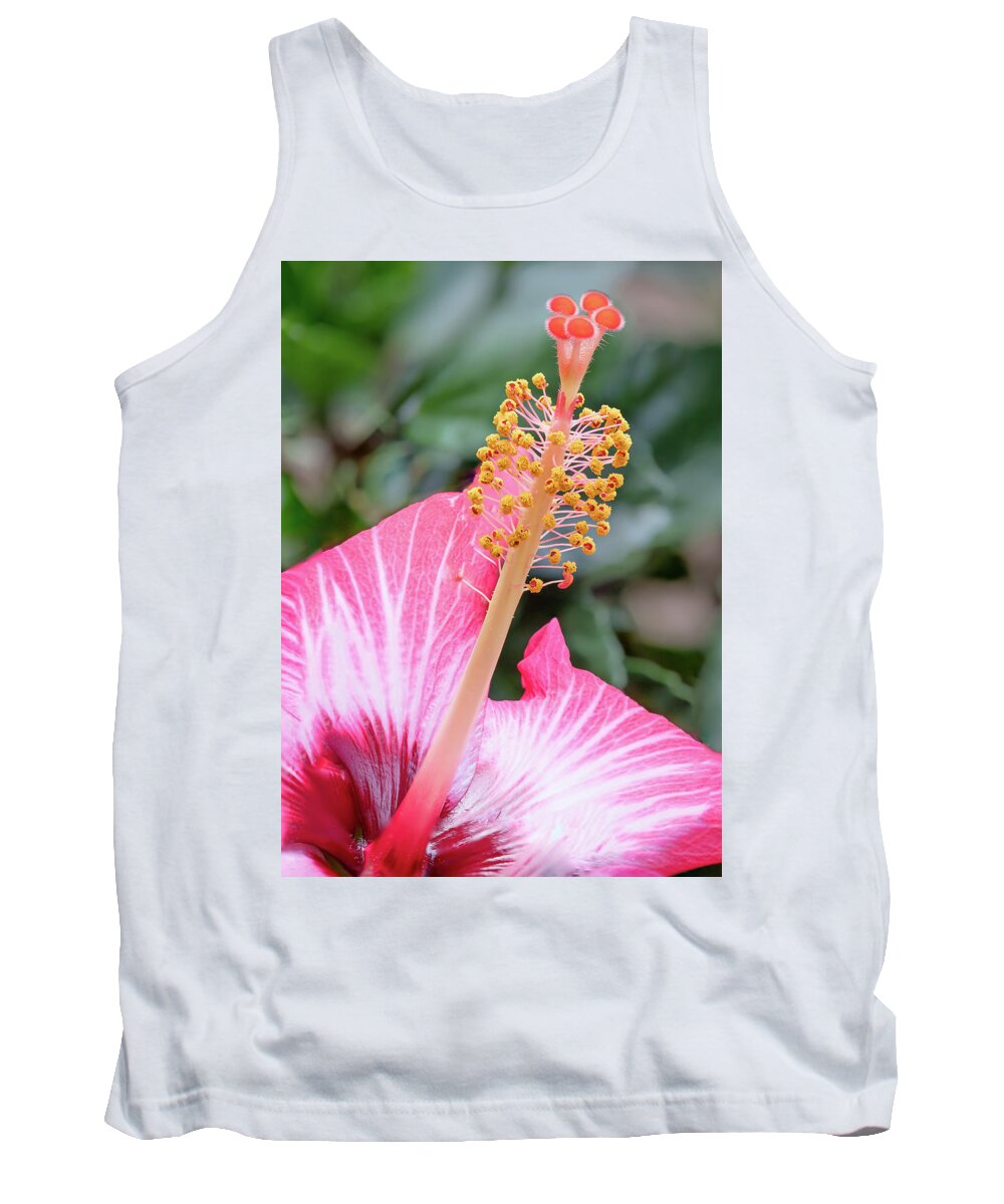 Hibiscus Tank Top featuring the photograph Pretending to be in Hawaii.... by Ian Sempowski