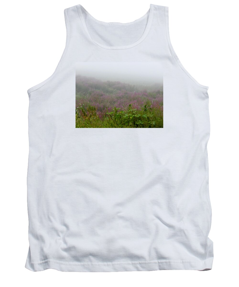 Summertime Tank Top featuring the photograph Purple Heather by Wild Thing