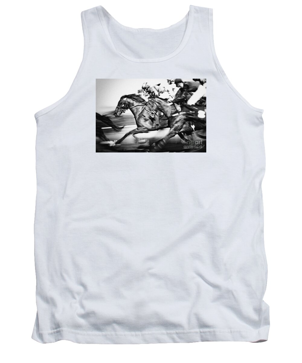  Race Tank Top featuring the photograph Racing Horses by Dimitar Hristov