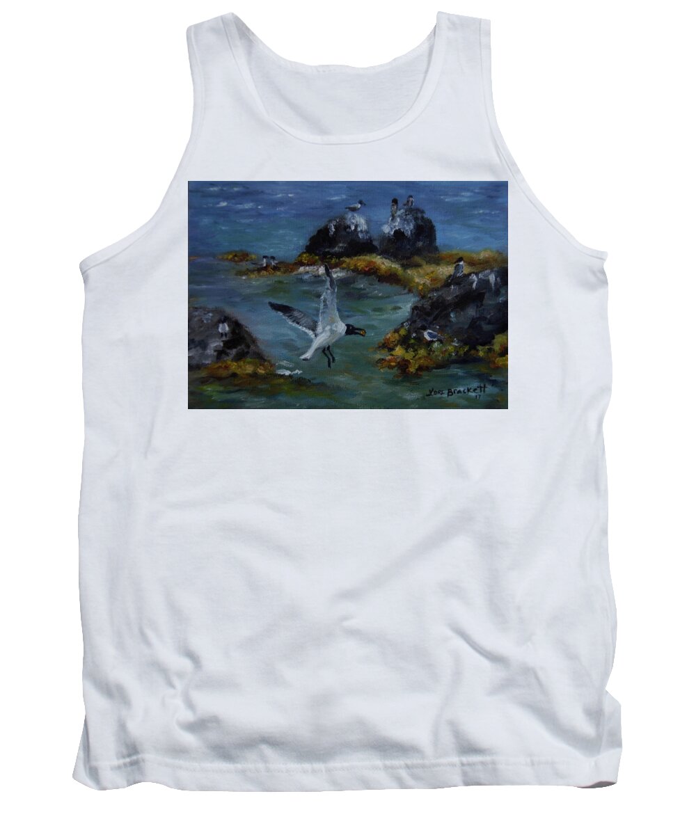 Re-tern-ing Home Tank Top featuring the painting Re-tern-ing Home by Lori Brackett