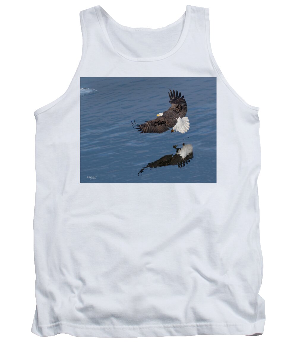 Eagle Tank Top featuring the photograph Reflected strength by Don Anderson
