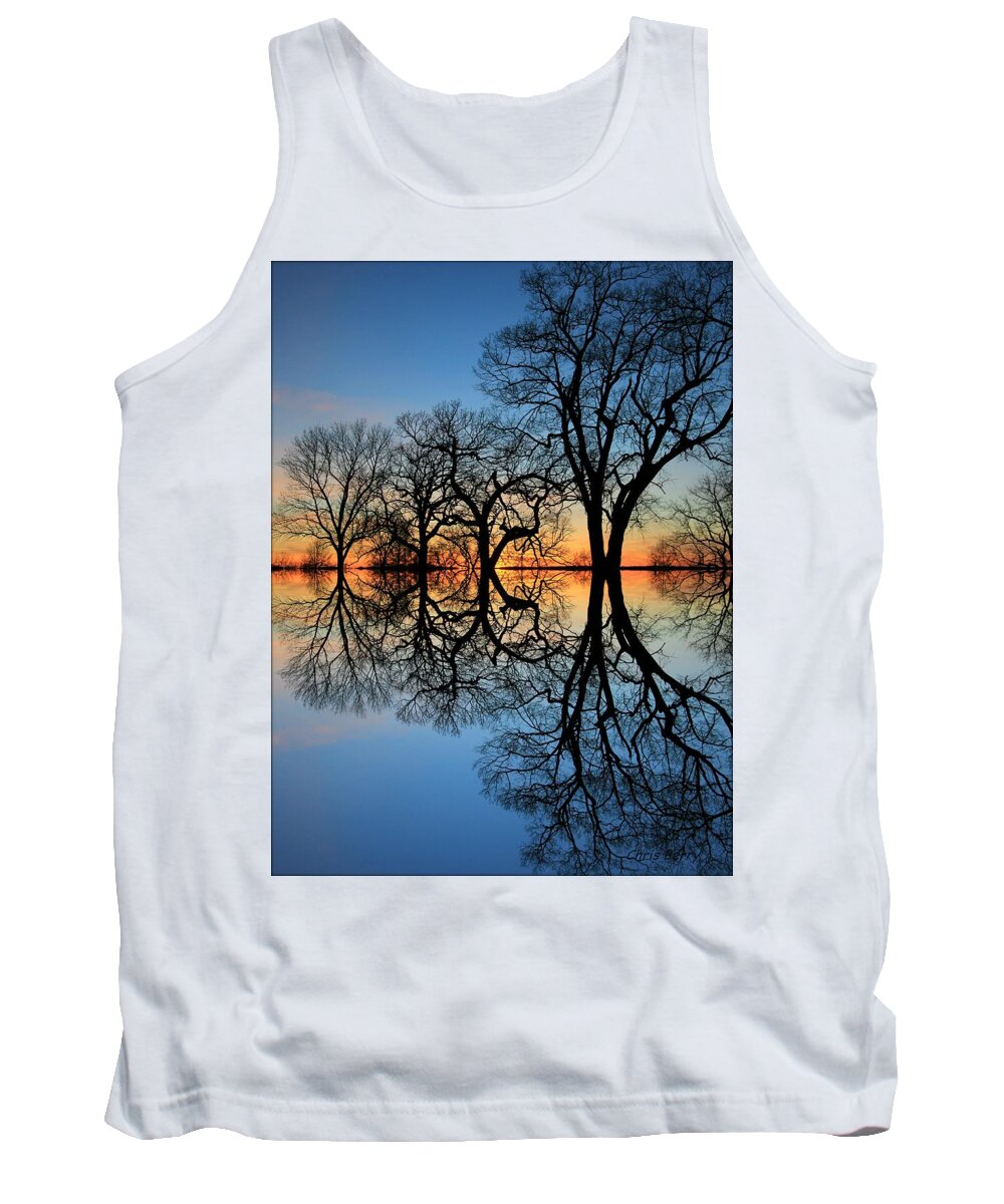 Sunset Tank Top featuring the photograph Reflecting on Tonight by Chris Berry
