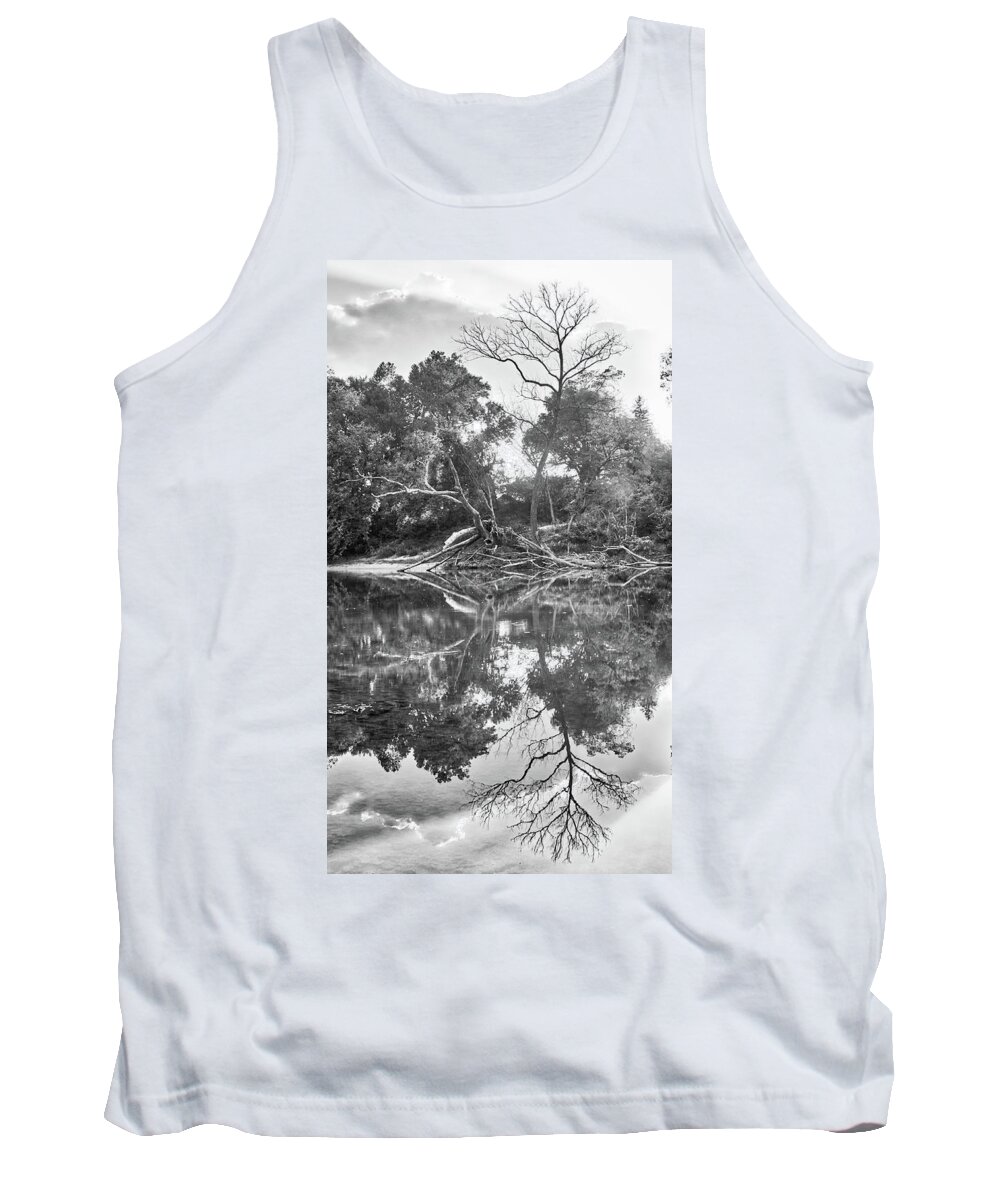 Missouri Tank Top featuring the photograph Reflections in Black and White by Harold Rau