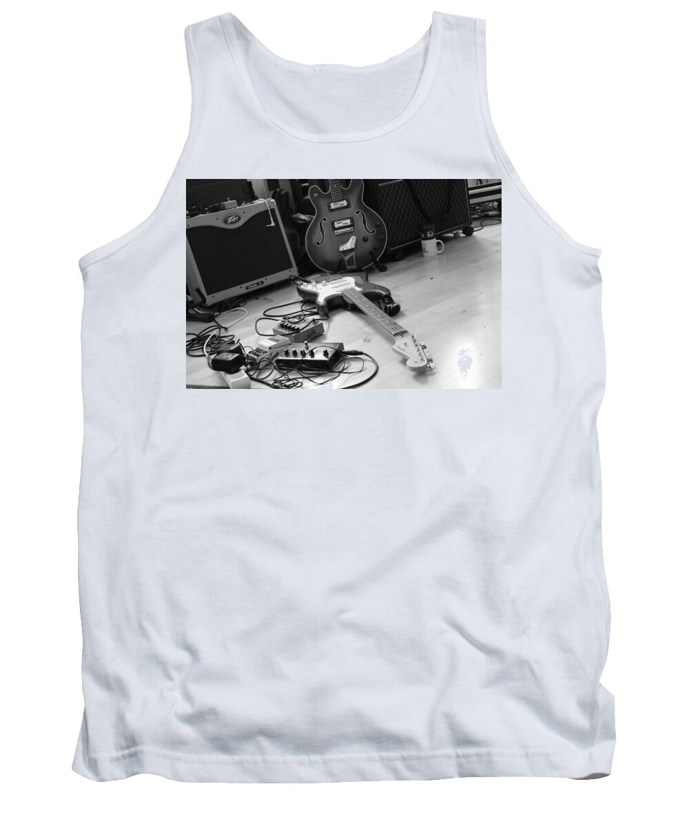 Music Tank Top featuring the photograph Rehearsal Space by Karen Sangvin