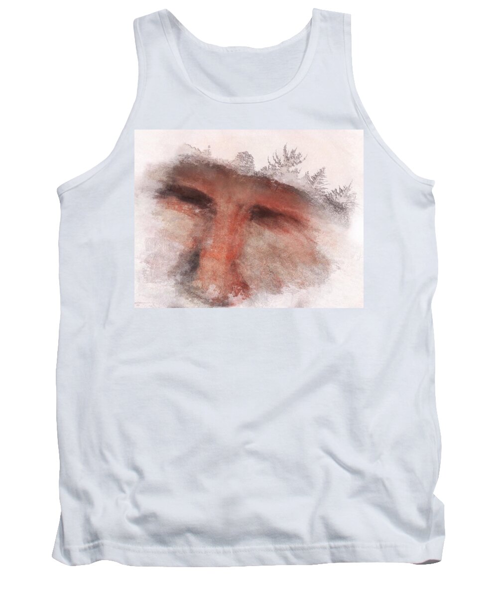 Portrait Tank Top featuring the painting Remebering the Trees by Suzy Norris