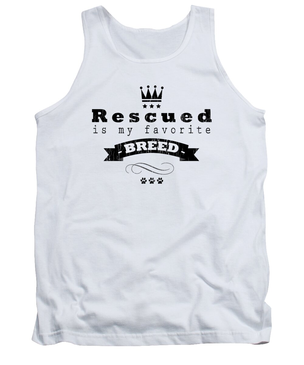 Rescue Tank Top featuring the digital art Rescued Crown Dark by Tim Wemple