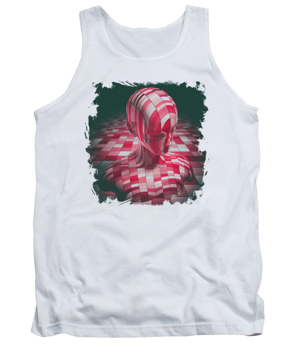 Ai Tank Top featuring the digital art Rise by Katherine Smit