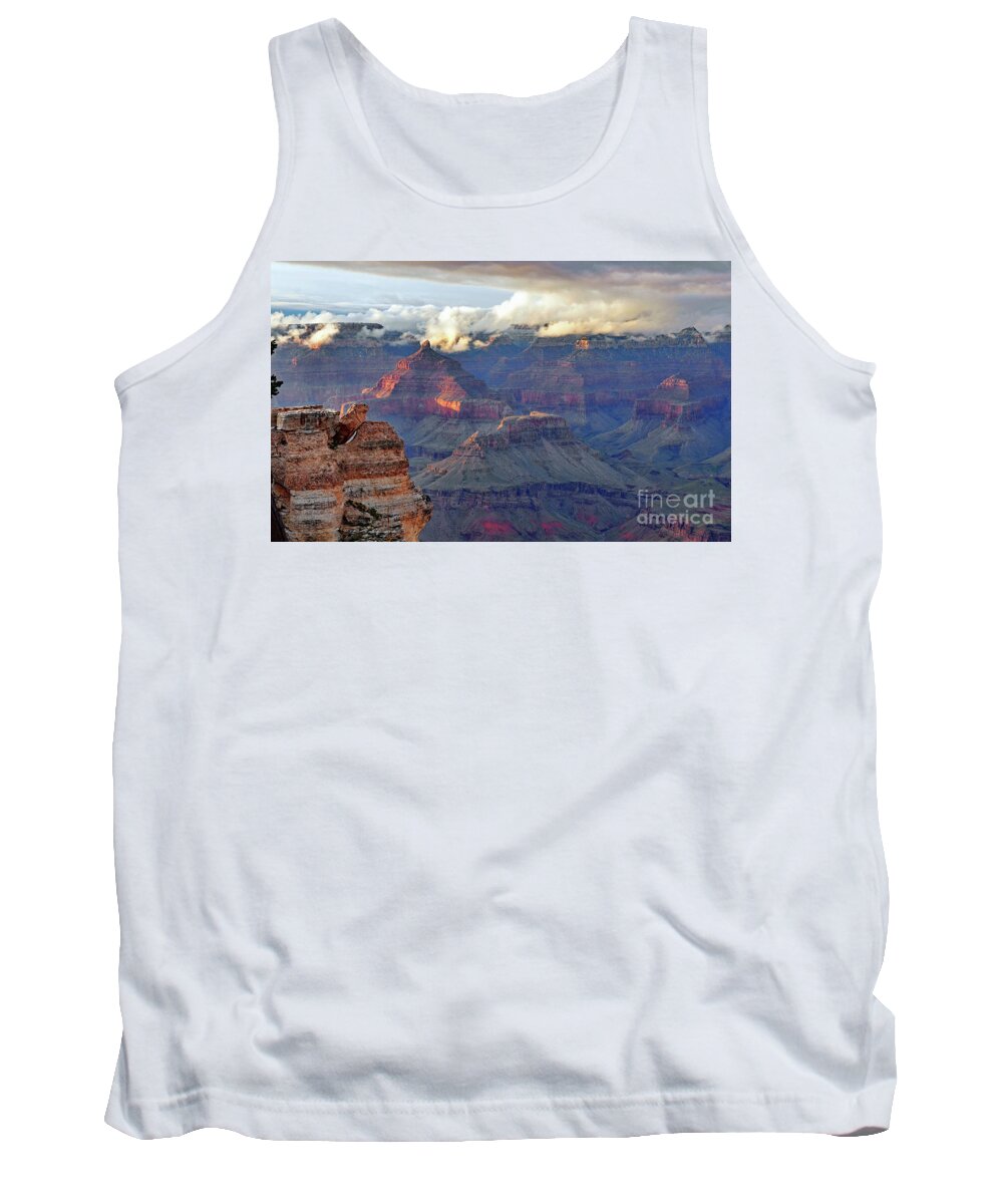 Creation Tank Top featuring the photograph Rocks Fall into Place by Debby Pueschel