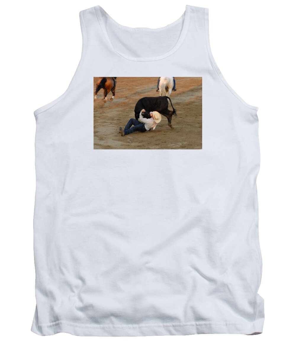 Rodeo Tank Top featuring the photograph Rodeo 341 by Joyce StJames