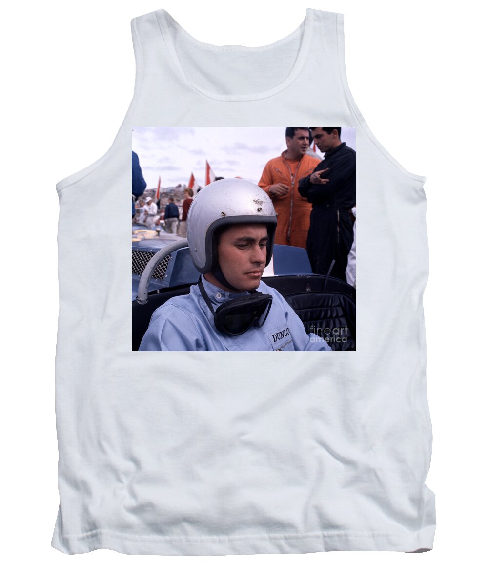 Roger Penske Tank Top featuring the photograph Roger Penske on pregrid by Robert K Blaisdell