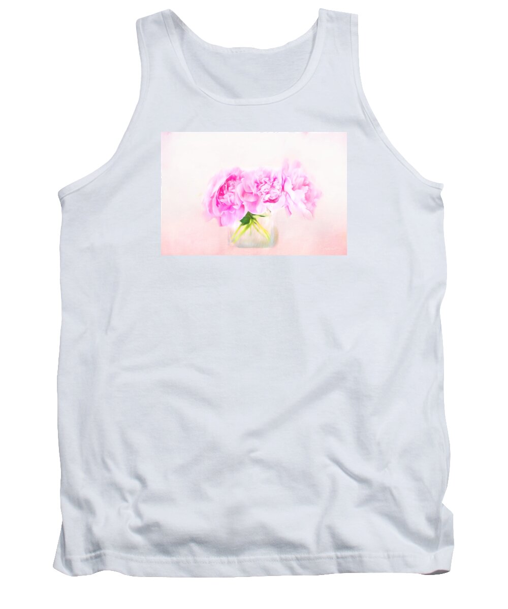 Peony Tank Top featuring the photograph Romantic Gesture by Andrea Kollo