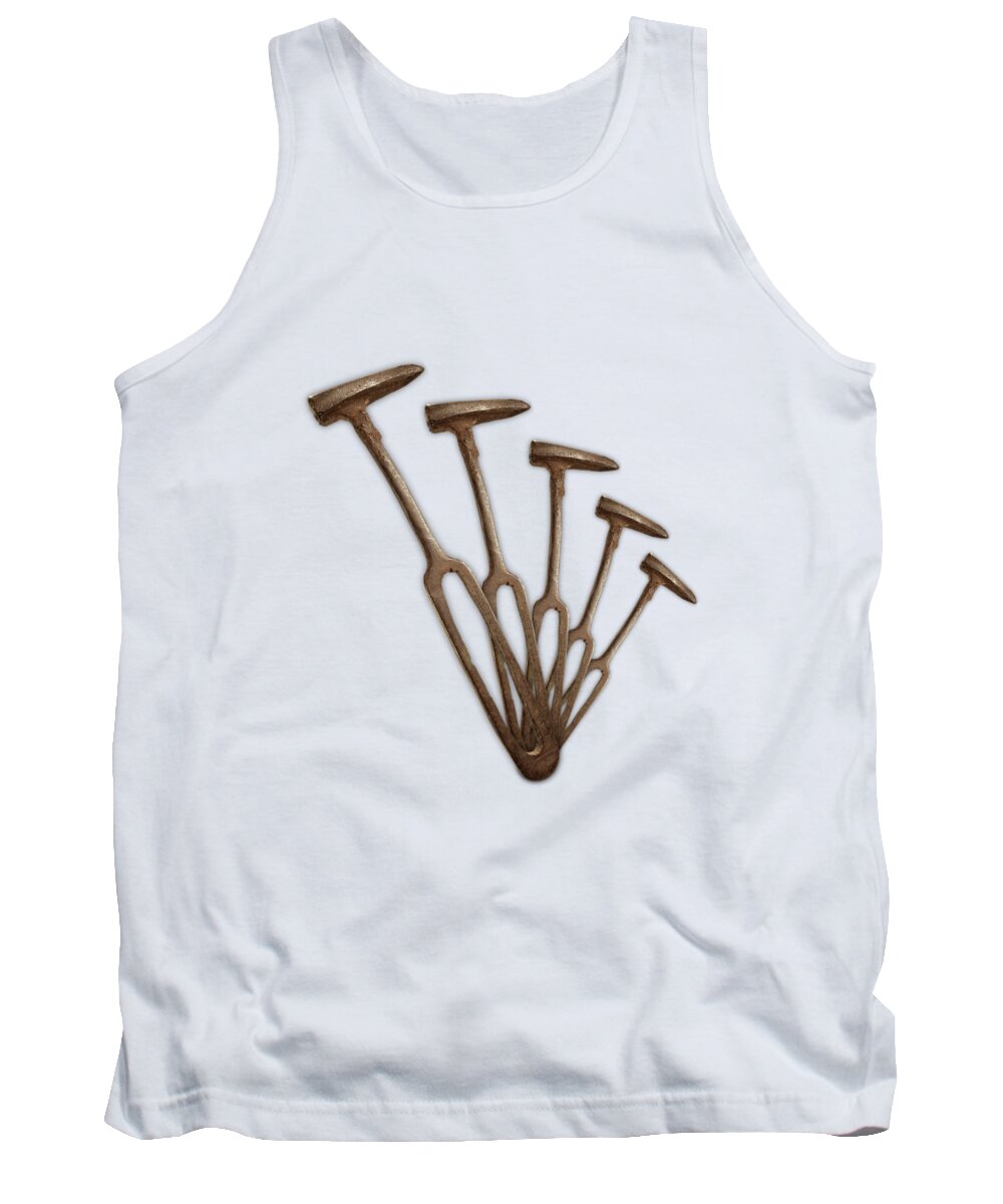 Antique Tank Top featuring the photograph Rustic Hammer Pattern by YoPedro