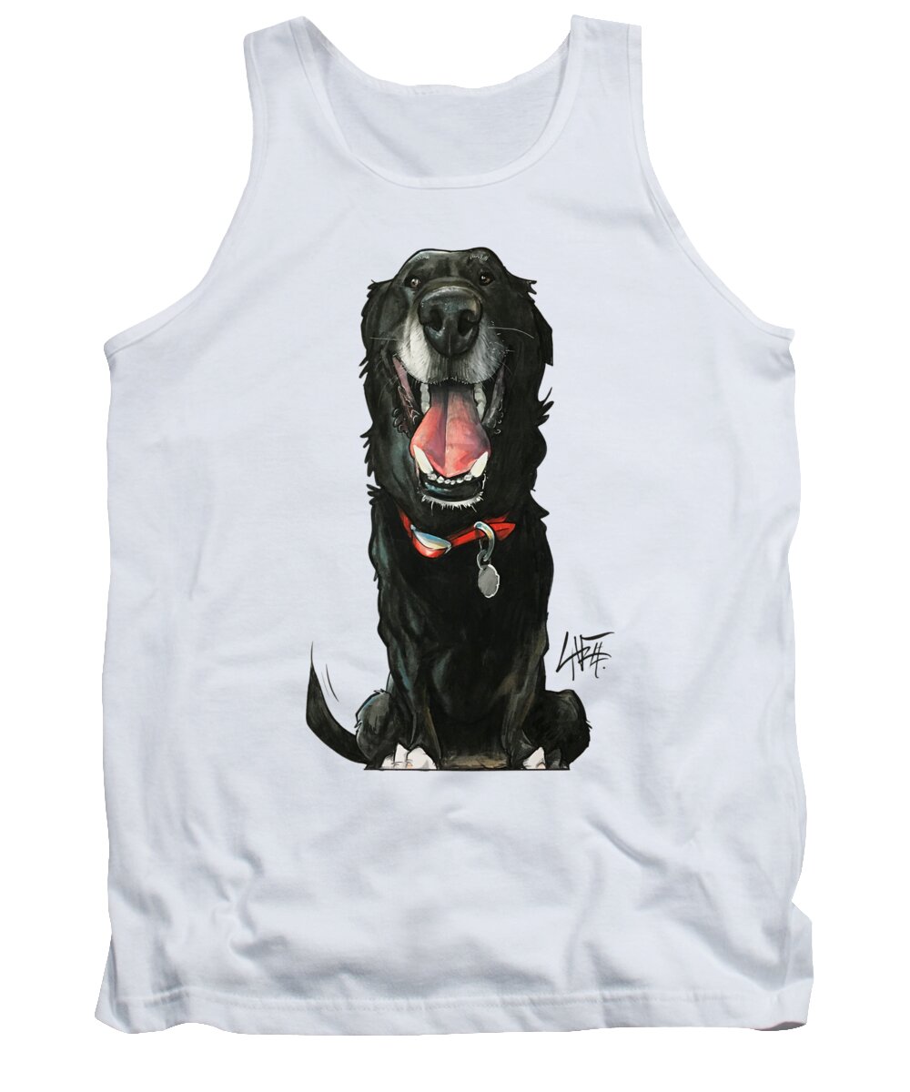  Tank Top featuring the drawing Sartell 3619 by Canine Caricatures By John LaFree