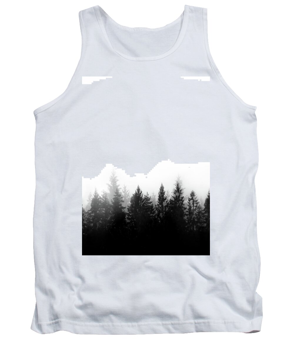 Nordic Tank Top featuring the mixed media Scandinavian Forest by Nicklas Gustafsson