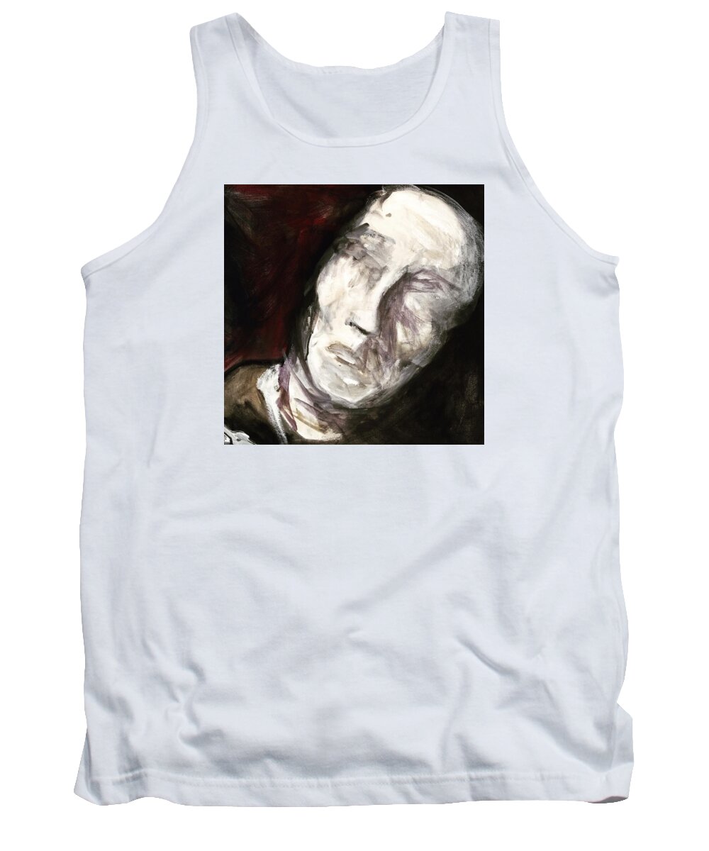 Blank Tank Top featuring the painting See no Evil by Helen Syron