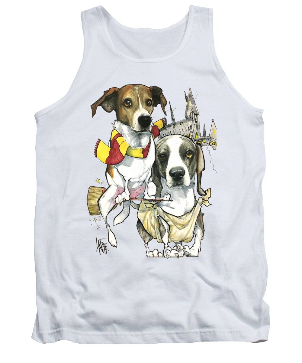 Harry Potter Tank Top featuring the drawing Siano 3069 by Canine Caricatures By John LaFree