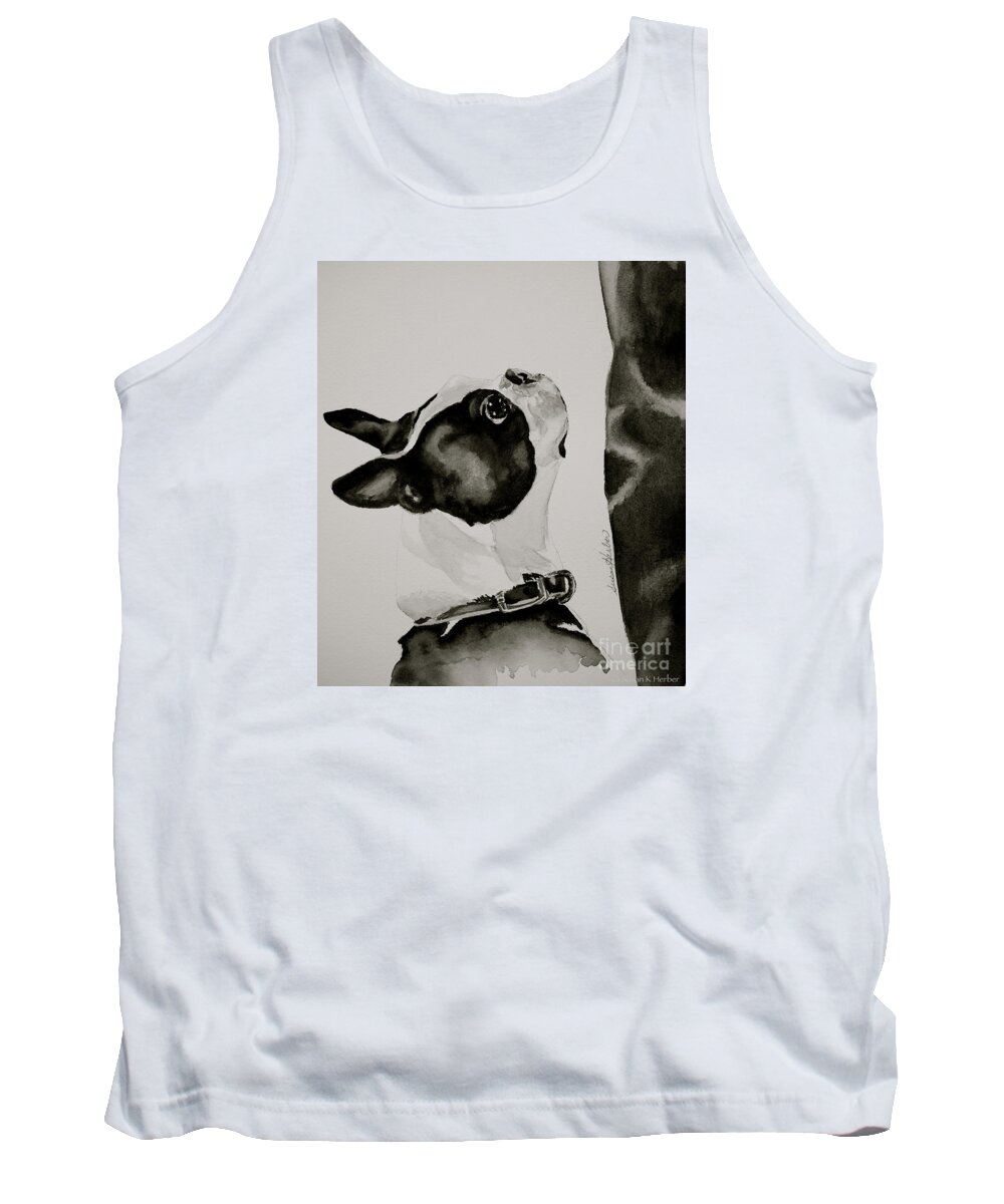 Pet Tank Top featuring the painting Simply by Susan Herber