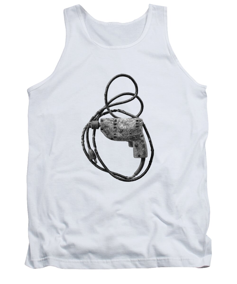 Antique Tank Top featuring the photograph Sioux Tools Drill II by YoPedro