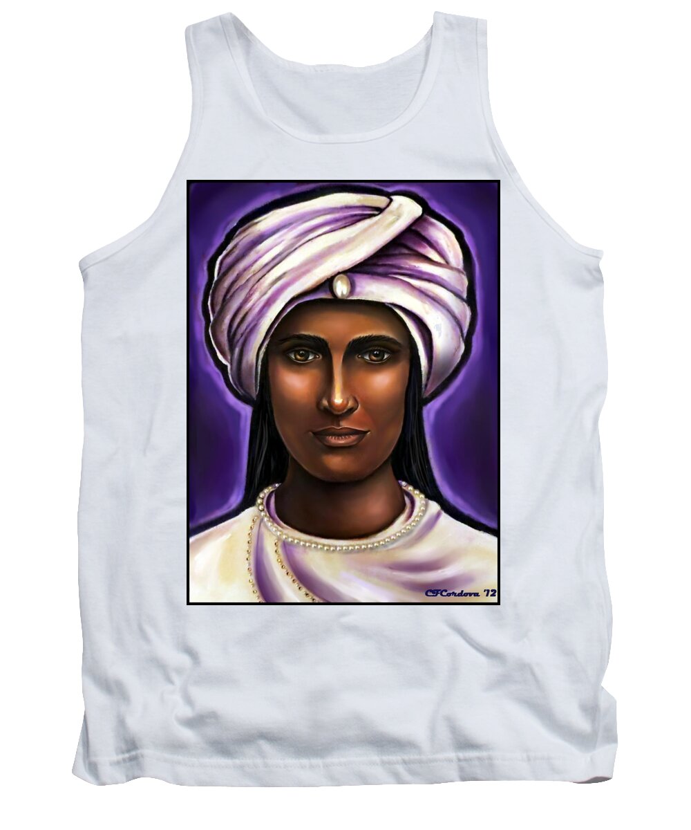 Spirit Guide Tank Top featuring the painting Spirit Guide 1 by Carmen Cordova