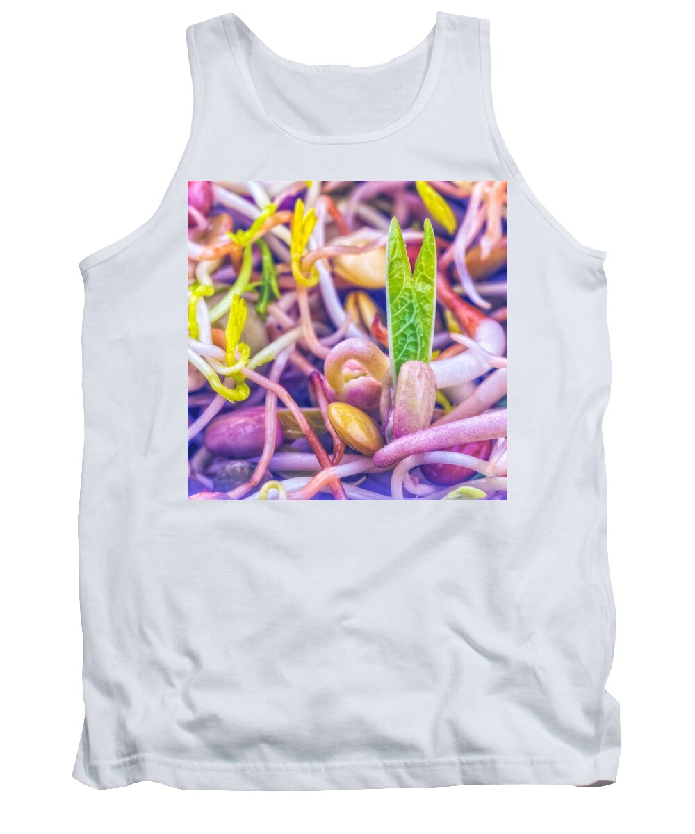 Sprouts Tank Top featuring the photograph Sprouts Are Magic by TC Morgan