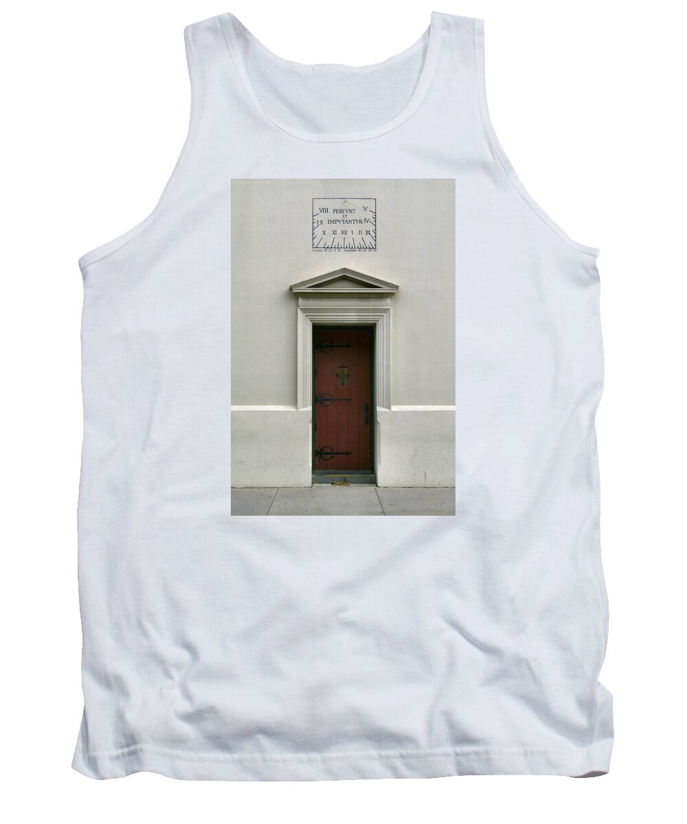 St. Augustine Tank Top featuring the photograph St. Augustine Doorway by Lin Grosvenor