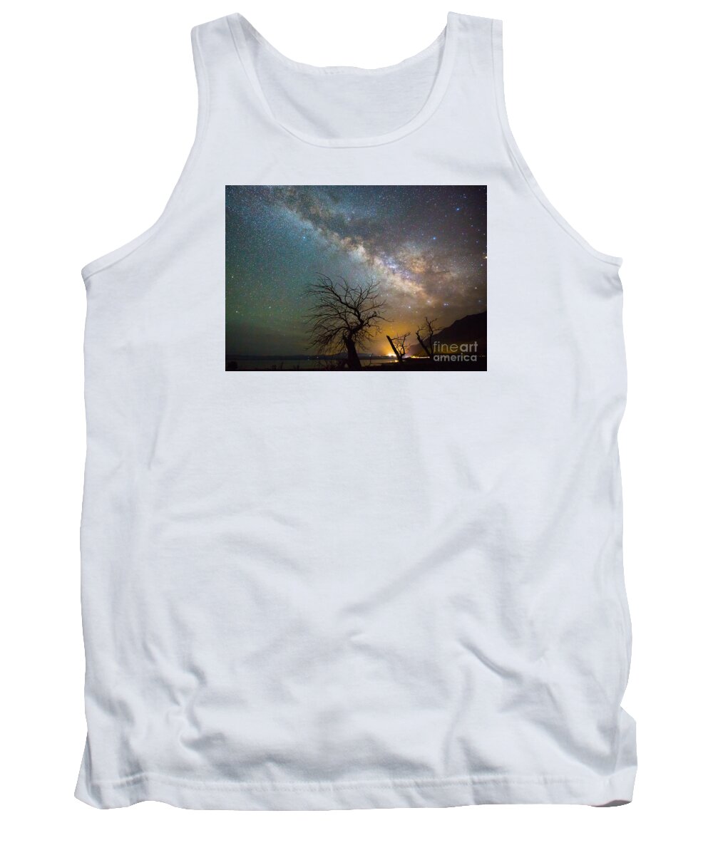 Milky Way Tank Top featuring the photograph Starry Milky Way by Mimi Ditchie