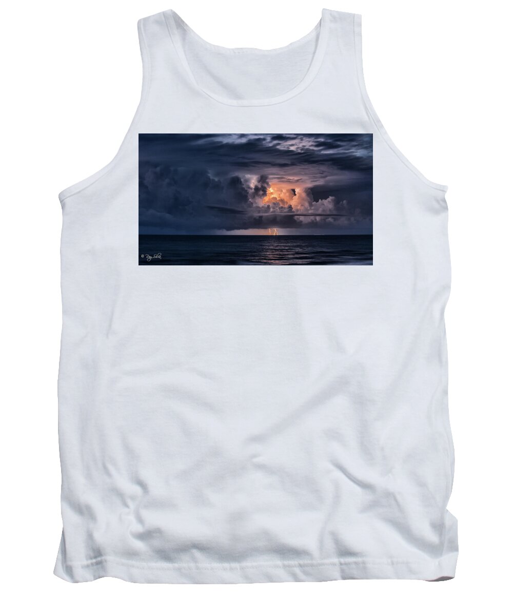 Lanscape Tank Top featuring the photograph Storm Over the Atlantic by Ray Silva