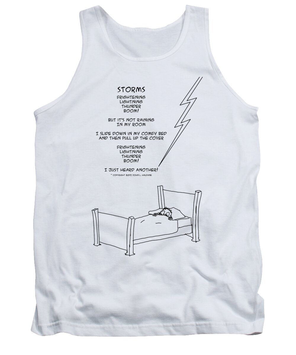 Storms Tank Top featuring the drawing Storms by John Haldane