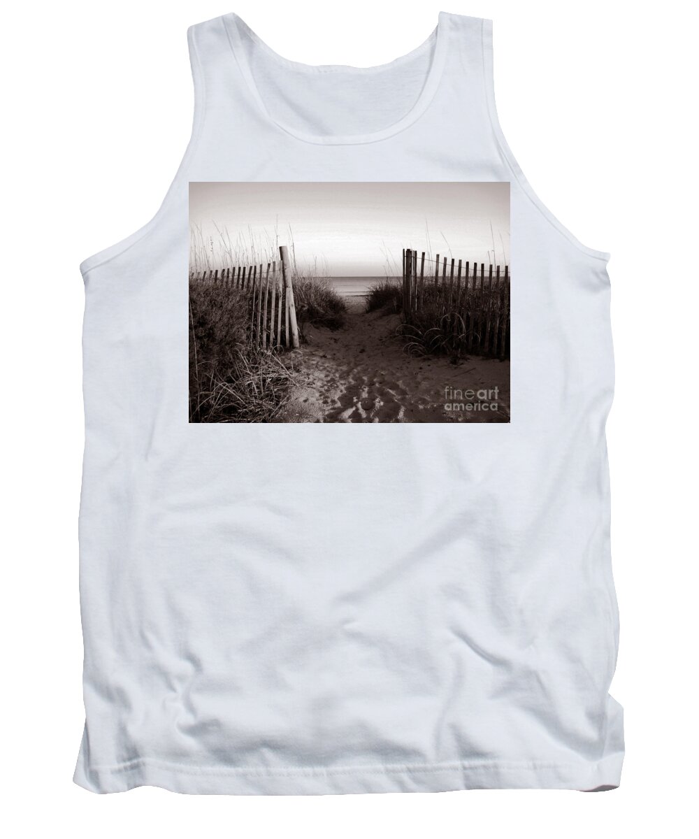Beach Tank Top featuring the photograph Sunrise at Myrtle Beach SC by Susanne Van Hulst