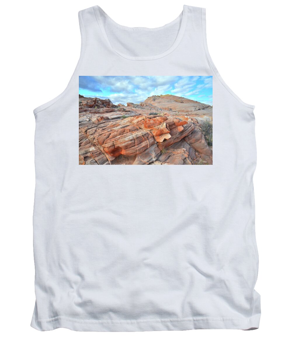 Valley Of Fire State Park Tank Top featuring the photograph Sunrise on Sandstone in Valley of Fire by Ray Mathis