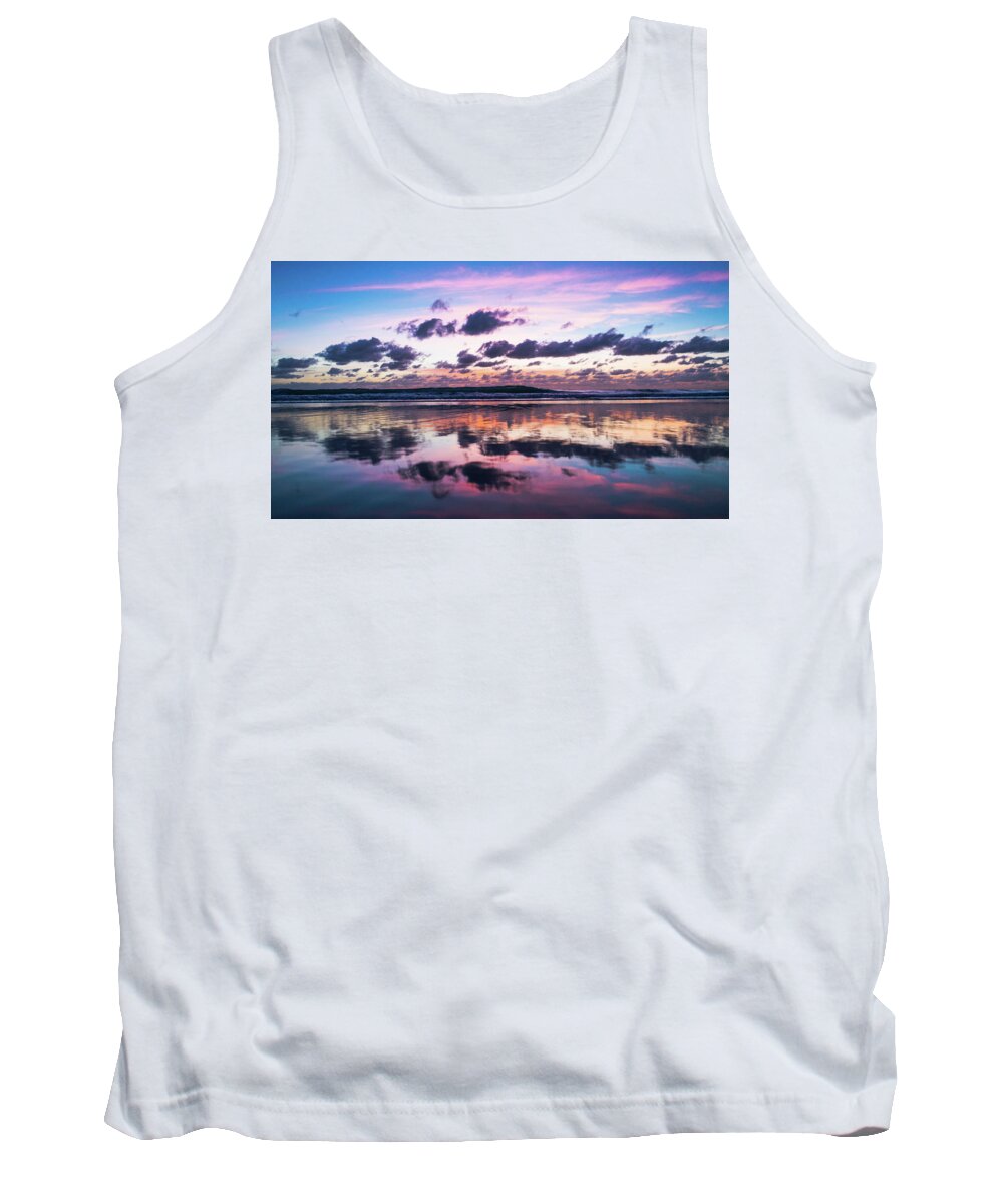 Florida Tank Top featuring the photograph Sunrise Pink Wisps Delray Beach Florida by Lawrence S Richardson Jr