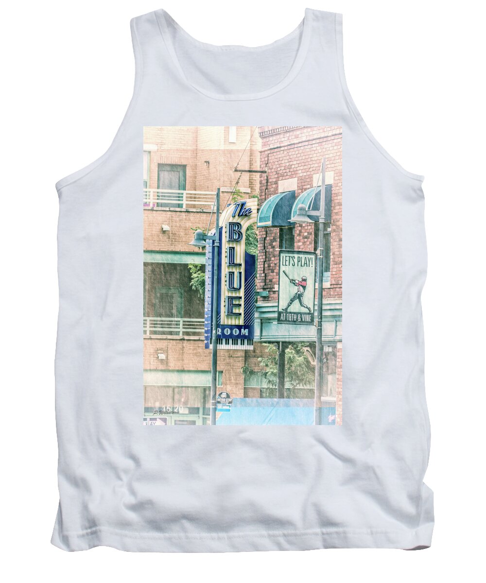 Kansas City Tank Top featuring the photograph The Blue Room by Pamela Williams