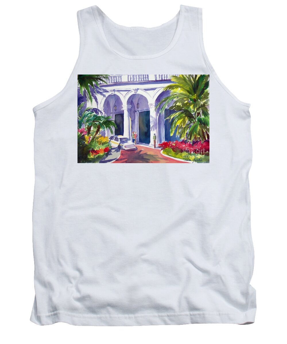 The Breakers Tank Top featuring the painting The Breakers by Liana Yarckin