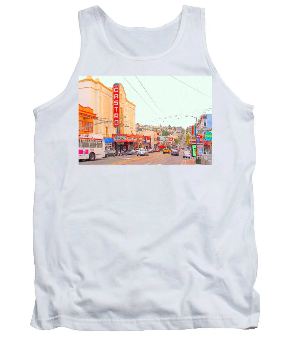 Cityscape Tank Top featuring the photograph The Castro in San Francisco by Wingsdomain Art and Photography