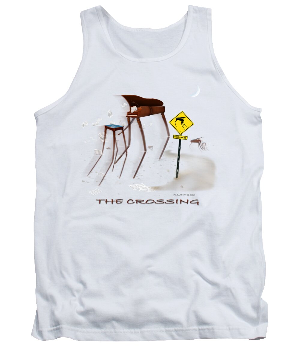 T-shirt Tank Top featuring the digital art The Crossing SE by Mike McGlothlen