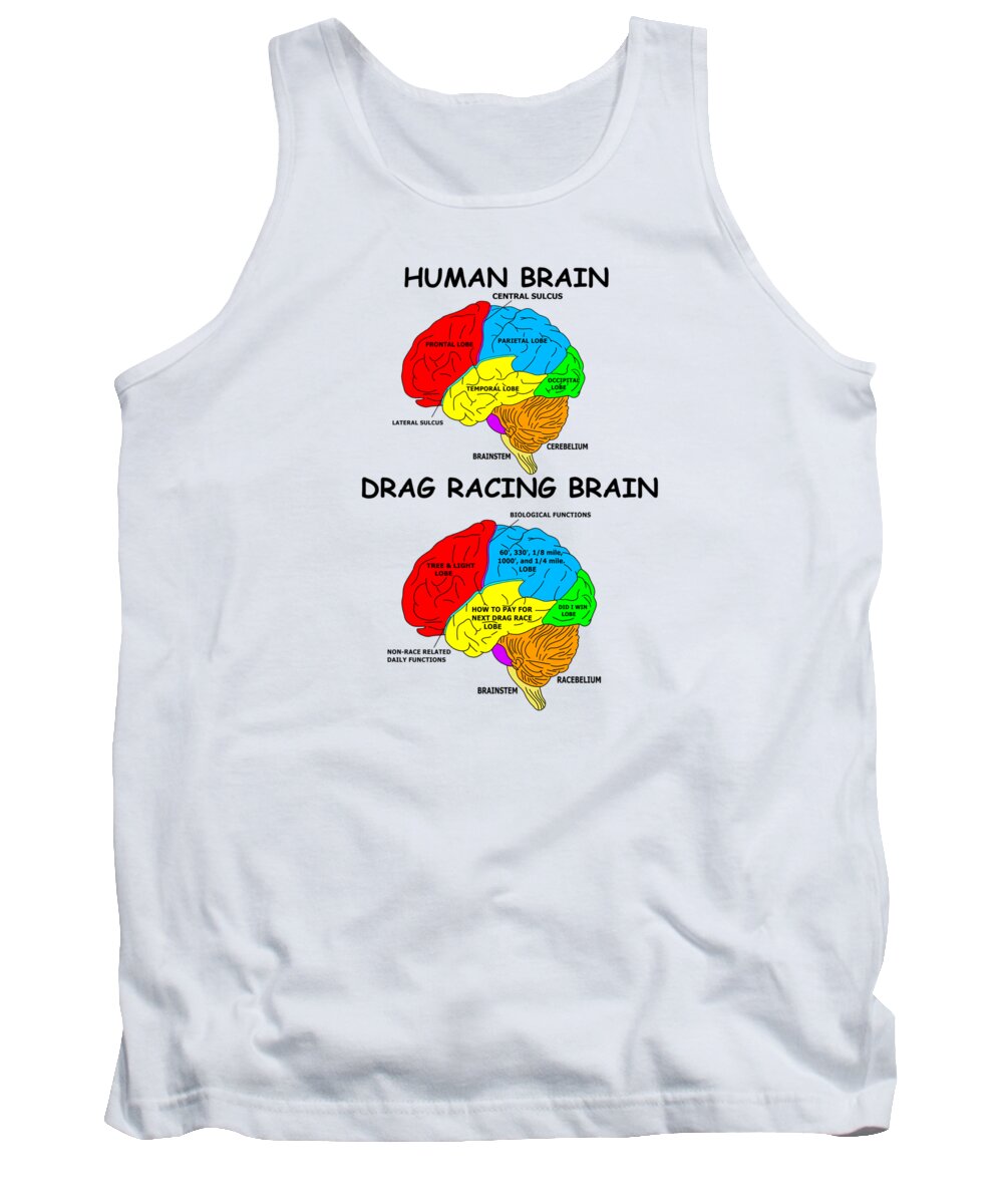 Brain Tank Top featuring the digital art The Difference by Jack Norton
