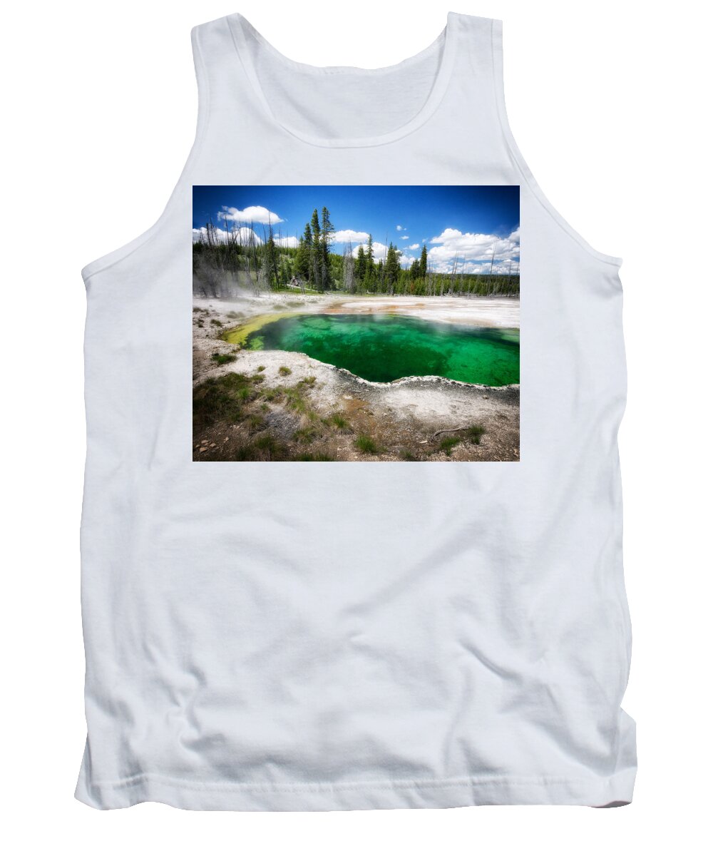 Square Format Tank Top featuring the photograph The Emerald Eye by Radek Spanninger