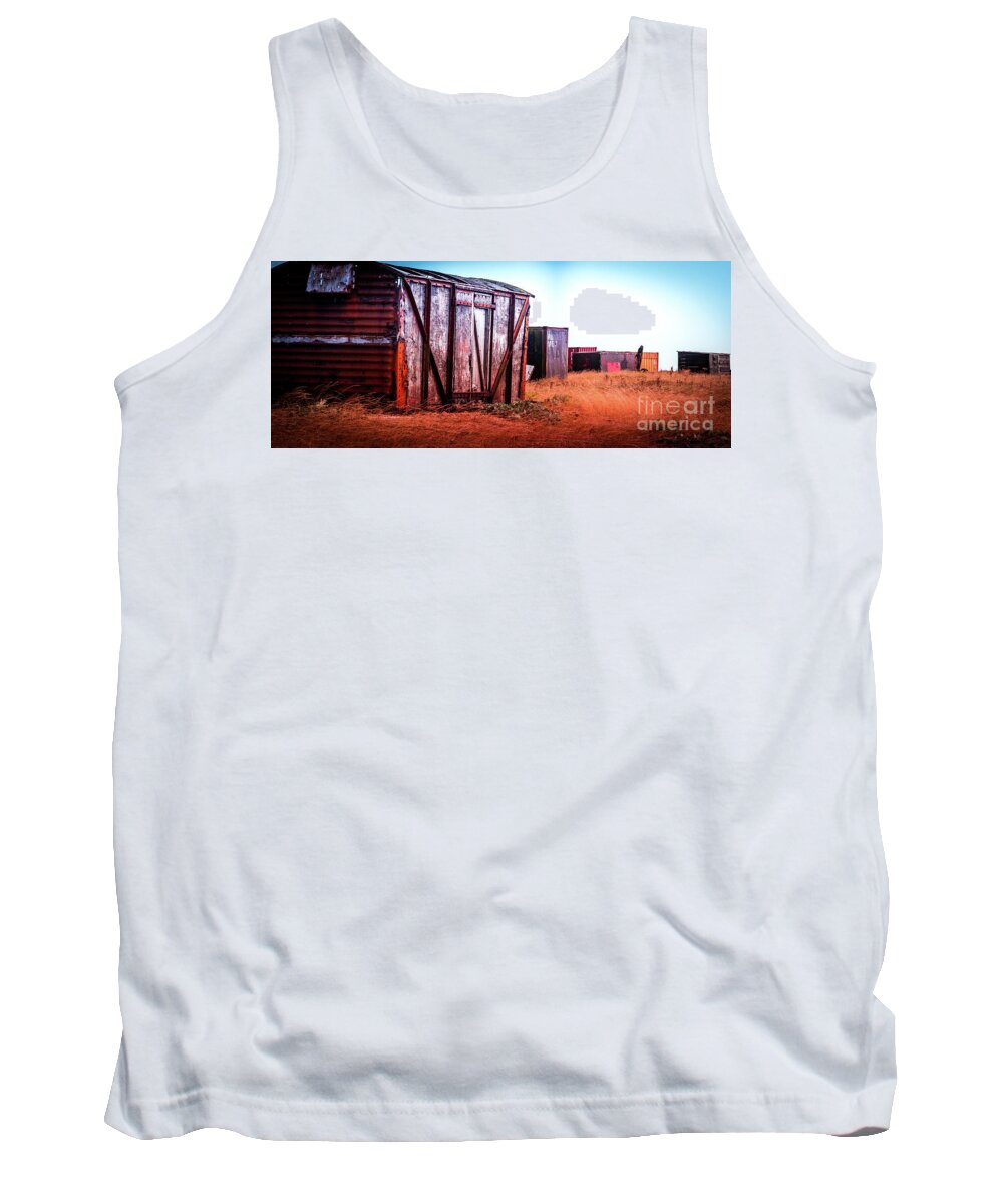 Iron Tank Top featuring the photograph The Landscape of Dungeness Beach, England by Perry Rodriguez