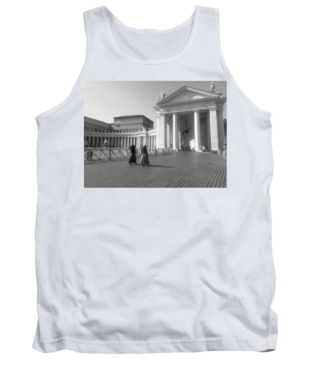 St.peter`s Basilica Tank Top featuring the photograph The path to temple by Rumiana Nikolova