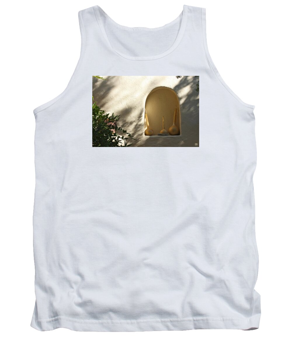 Three Gourds Tank Top featuring the photograph Three Gourds by John Meader