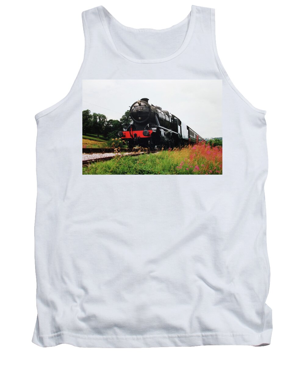 Steam Tank Top featuring the photograph Time Travel by Steam by Martin Howard