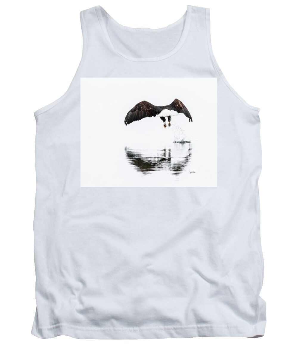 Eagle Tank Top featuring the photograph Tiny Catch by Crystal Socha