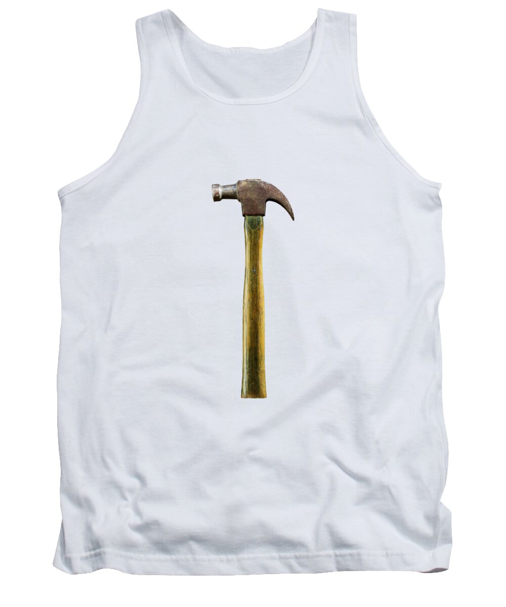 Art Tank Top featuring the photograph Tools On Wood 40 on BW by YoPedro
