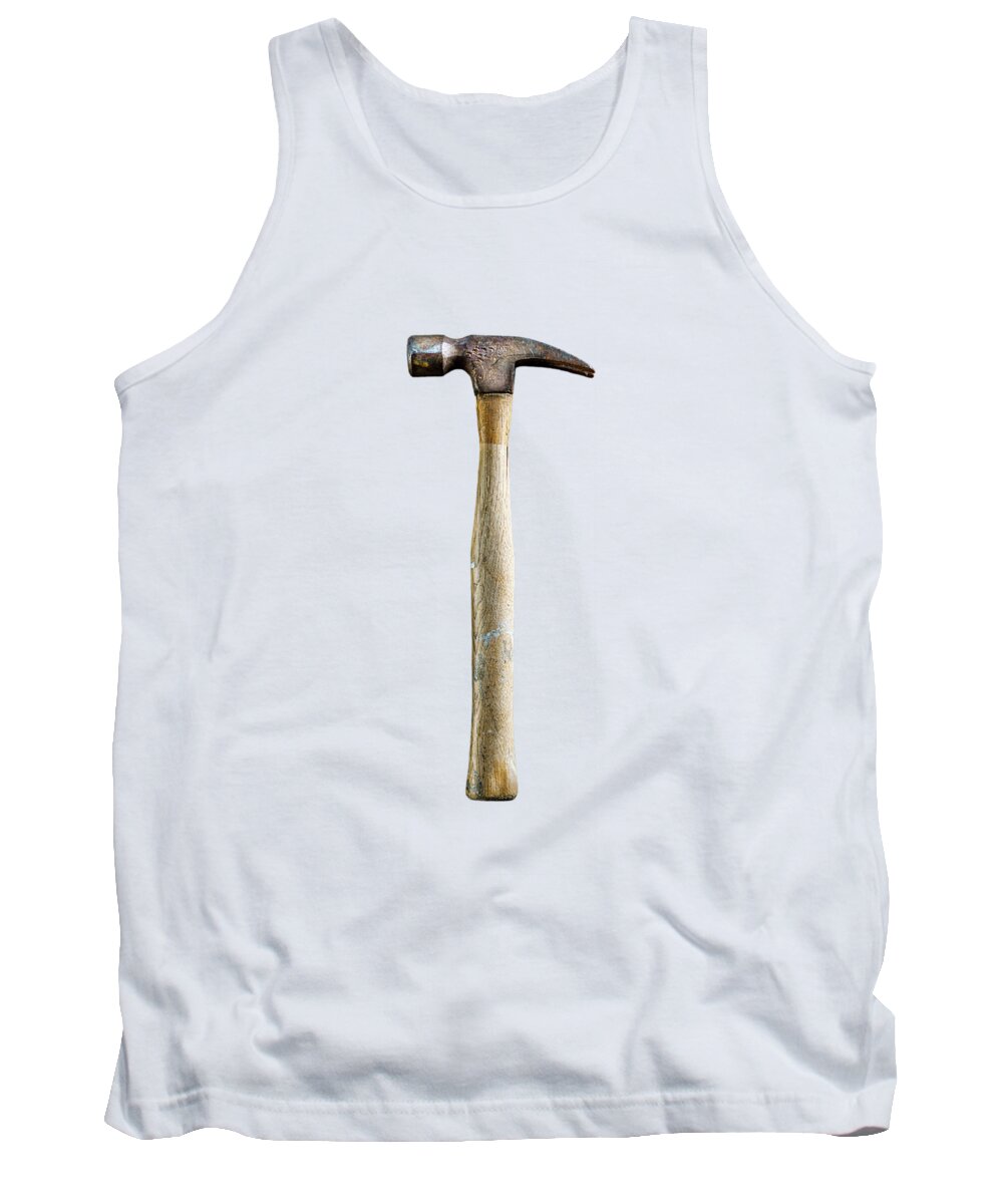Art Tank Top featuring the photograph Tools On Wood 49 on BW by YoPedro