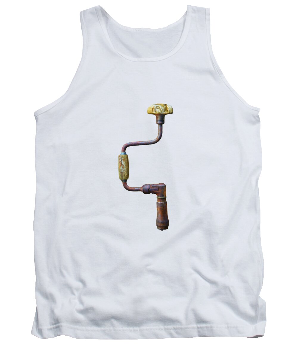 Antique Tank Top featuring the photograph Tools On Wood 61 by YoPedro