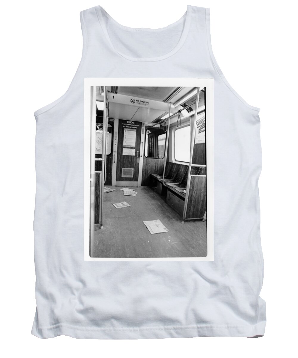 Dirty Train Tank Top featuring the photograph Train Car by Joseph Caban