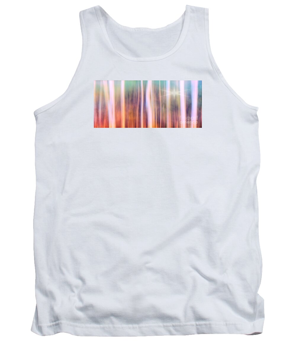 Tree Tank Top featuring the photograph Tree Star Abstract by Clare VanderVeen